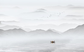 山水画 水墨山水画 意境山水画