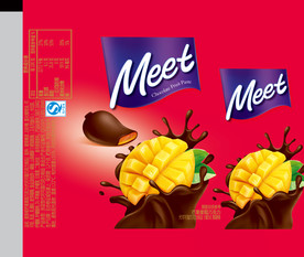 水果糕涂层巧克力 芒果