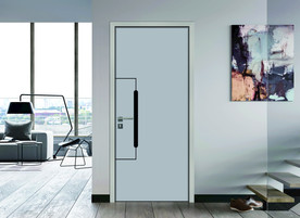 铝门生态门高清室内背景效果图