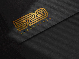 黑纸纹理豪华浮雕的LOGO样机