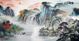 山水画国画山水画