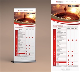 高端金融易拉宝