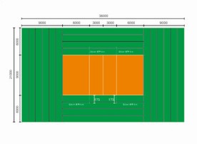 排球场地尺寸图