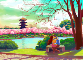 7月初7情人节、武汉明磨山美景