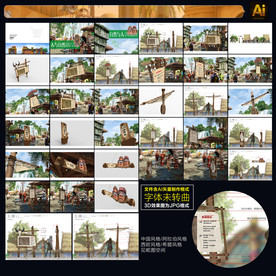 印第安风格导视标识