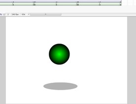 渐变小球阴影跟随弹跳效果4秒