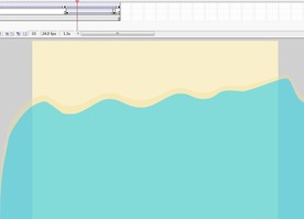 海浪冲刷的效果动画2秒