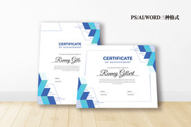 专业证书/文凭模板 荣誉证书