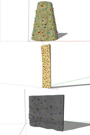 攀岩墙SU模型