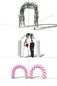 7组户外婚庆SU模型