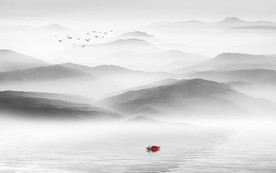 山水画 水墨山水画 意境山水画