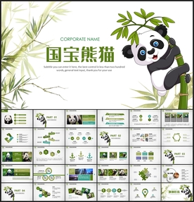 野生动物国宝大熊猫保护PPT