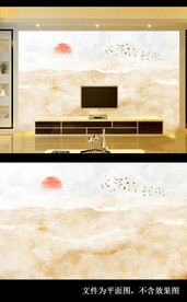 旭日东升背景墙