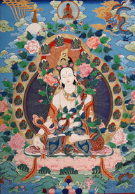 白度母 唐卡 藏传佛教