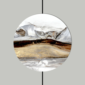 中式抽象山水装饰画