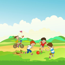 卡通学习儿童 幼儿园 矢量图片