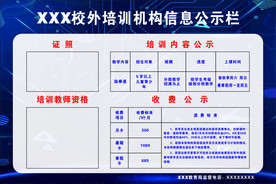 培训机构信息公示