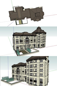 法式大平层SU模型