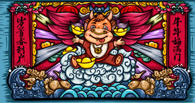 国潮牛年鼠标垫