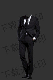 男士全身西装模板