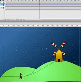 小熊回家简单动画6秒引导线图层