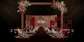 美式乡村婚礼仪式区