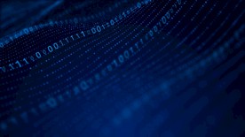 数字科技动态粒子海洋视频4K