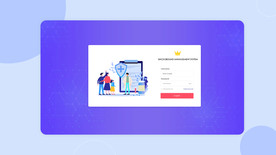 扁平化后台登录界面