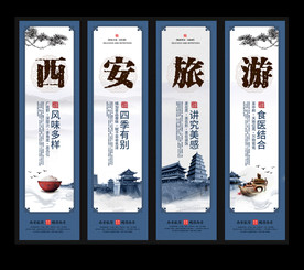 西安旅游展板