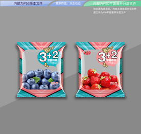 国潮炼乳吐司包装 平面展开分层