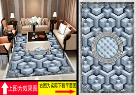 大理石纹拼花地板艺术瓷砖