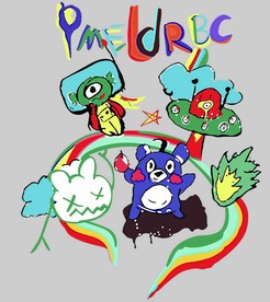 涂鸦小怪物  卡通