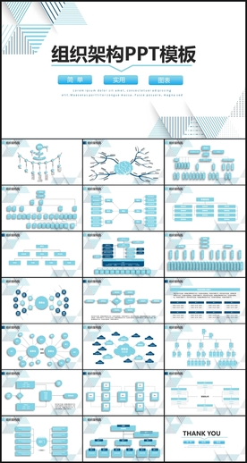 组织架构图PPT模板