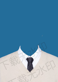 男性证件照正装