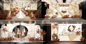 香槟色新中式婚礼效果图