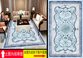 拼花地画背景墙