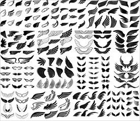 各种翅膀矢量剪影合集系列（—）