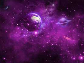 紫色星空