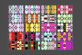 美甲 指甲贴 小清新 甲油膜