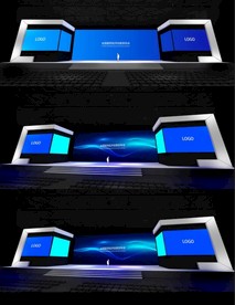 会议舞台设计PSD