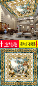 欧式古典天顶壁画