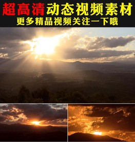 宁静日出日落实拍视频素材