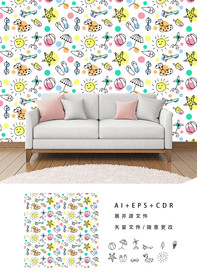 小清新夏日壁纸墙纸背景墙