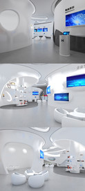 电子科技产品展厅3DMAX模型