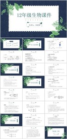 12年级生物课件PPT模板