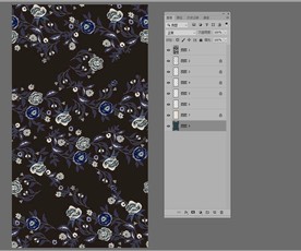 手绘热带雨林民族花卉花纹花边
