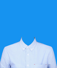 证件照蓝衬衫