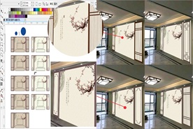 中式梅花青花瓷