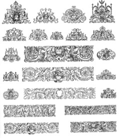 欧式花纹 葡萄酒纹饰