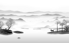 爆款意境唯美山水 TIF分层